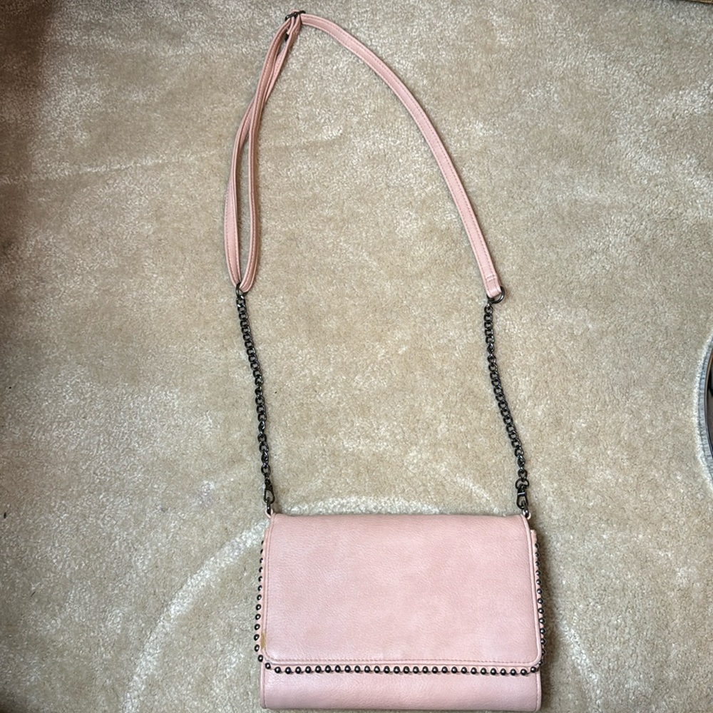 Max Studio Blush/Light Pink Crossbody Purse